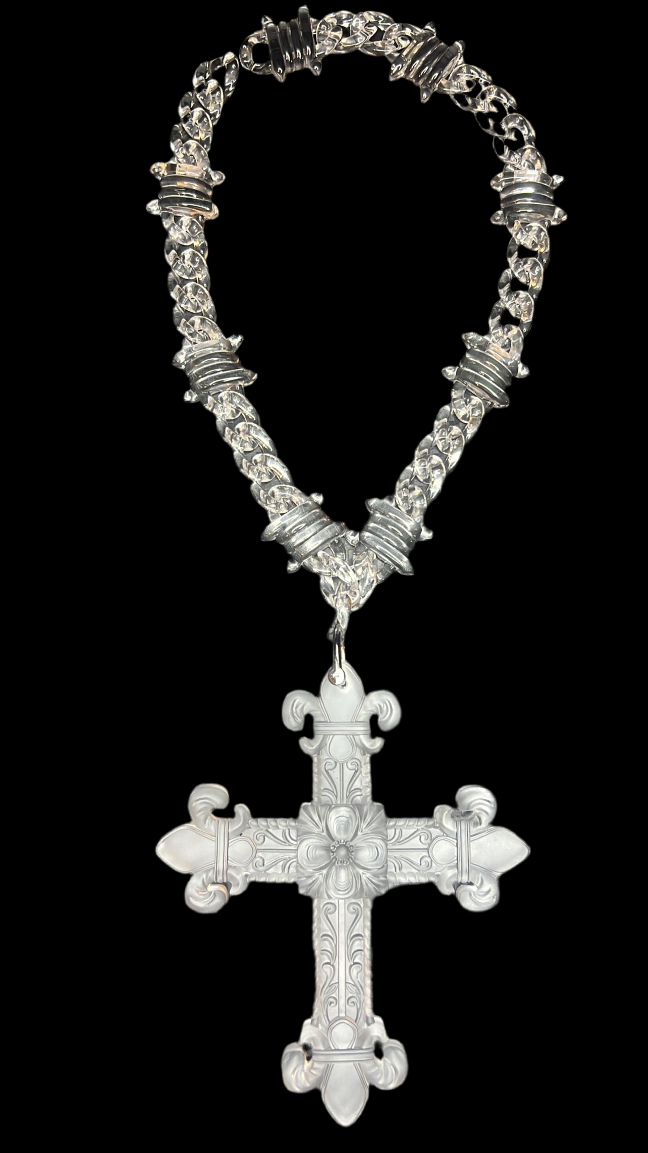 Clear Cuban x Cross
Pendant Chain 31' inch