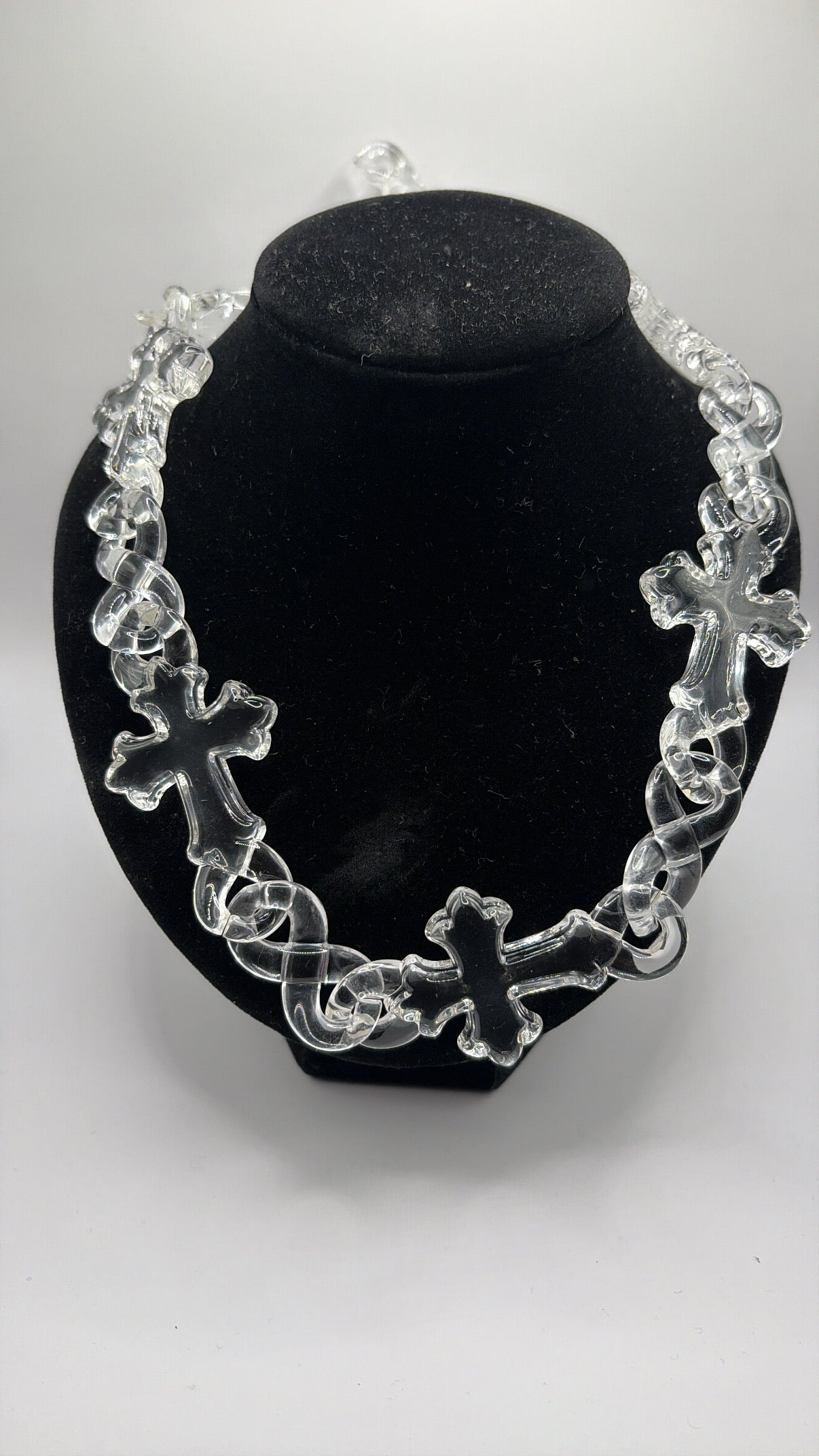 Clear Cross Chain 30’inch