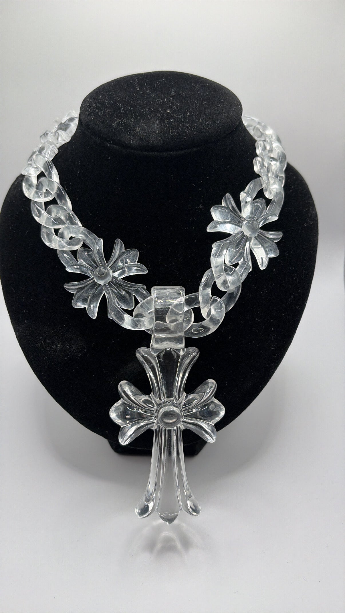 Clear Chain x Cross Pendant Chain 30' inch