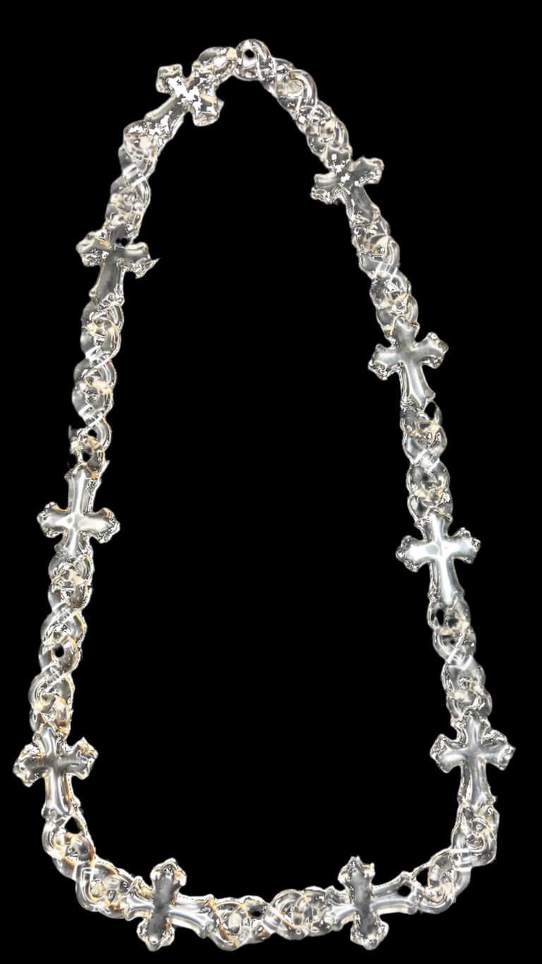Clear Cross Chain 30’inch